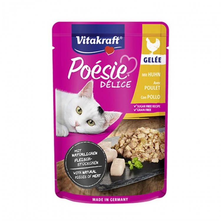 Vitakraft Poesie Delice Tavuklu Pouch Yetişkin Kedi Konservesi 85 Gr